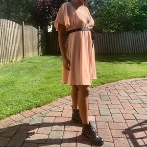 H&M Flowy Pink Wrap Dress